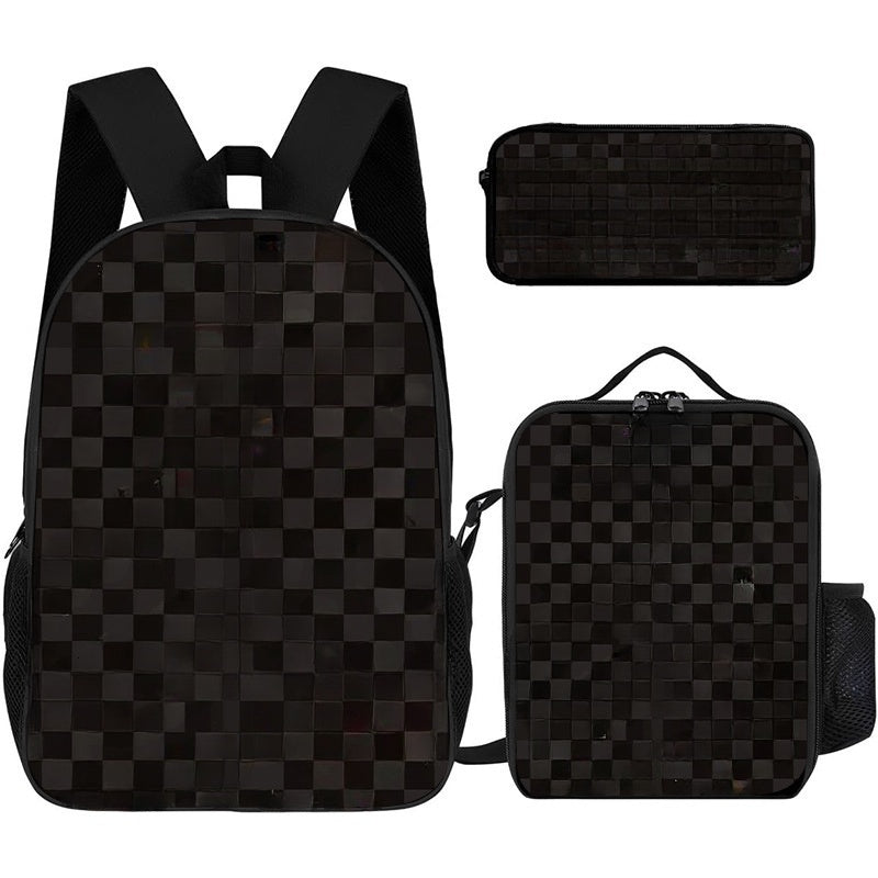 New casual three-piece student bag large capacity lightweight backpack