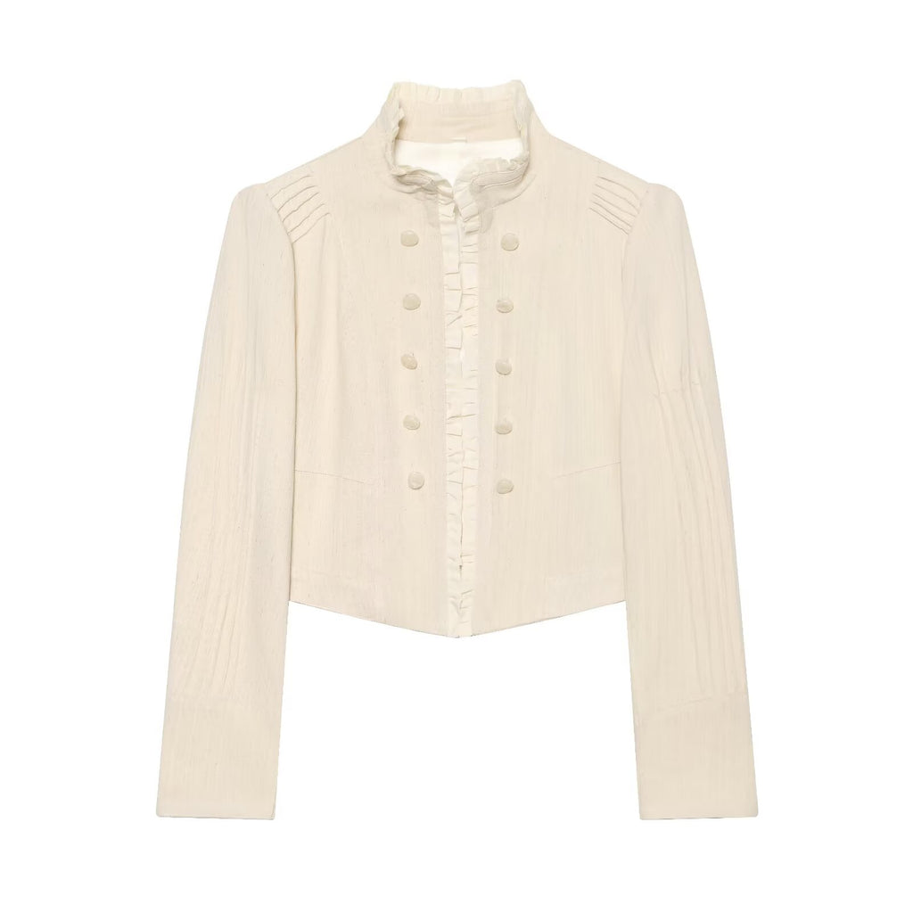 Women's layered decorative short Blazer Coat