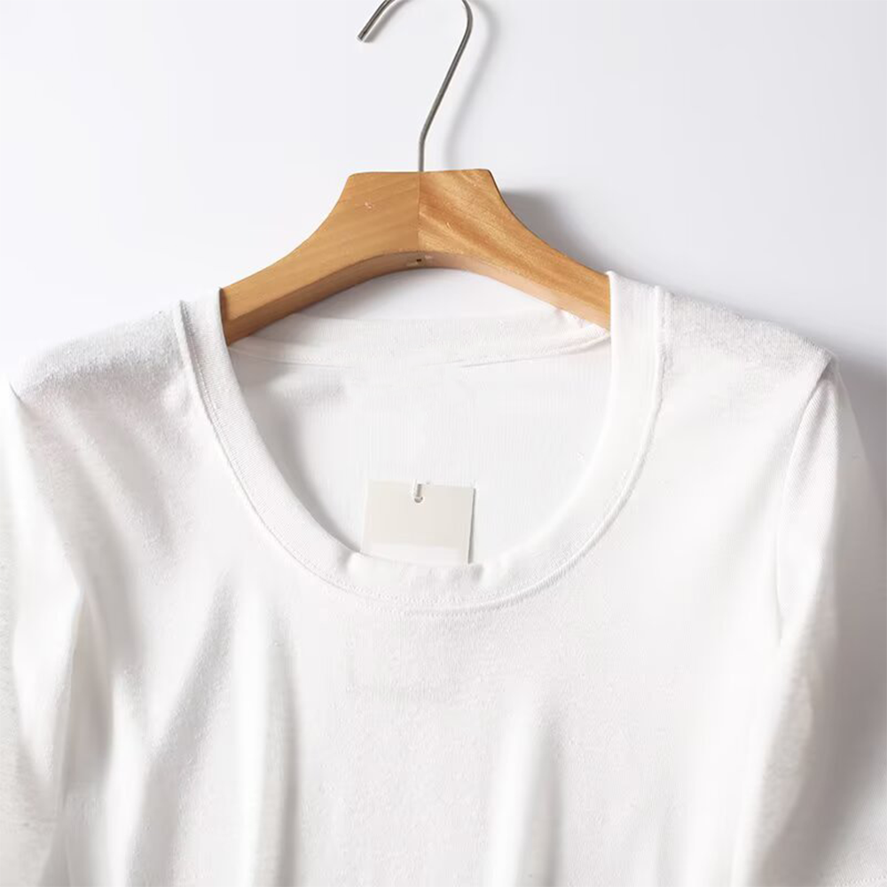 Women's casual versatile round neck base T-shirt