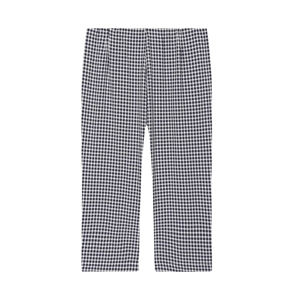 suit Women's 2 pieces short V-neck plaid Blazer Coat +Pants