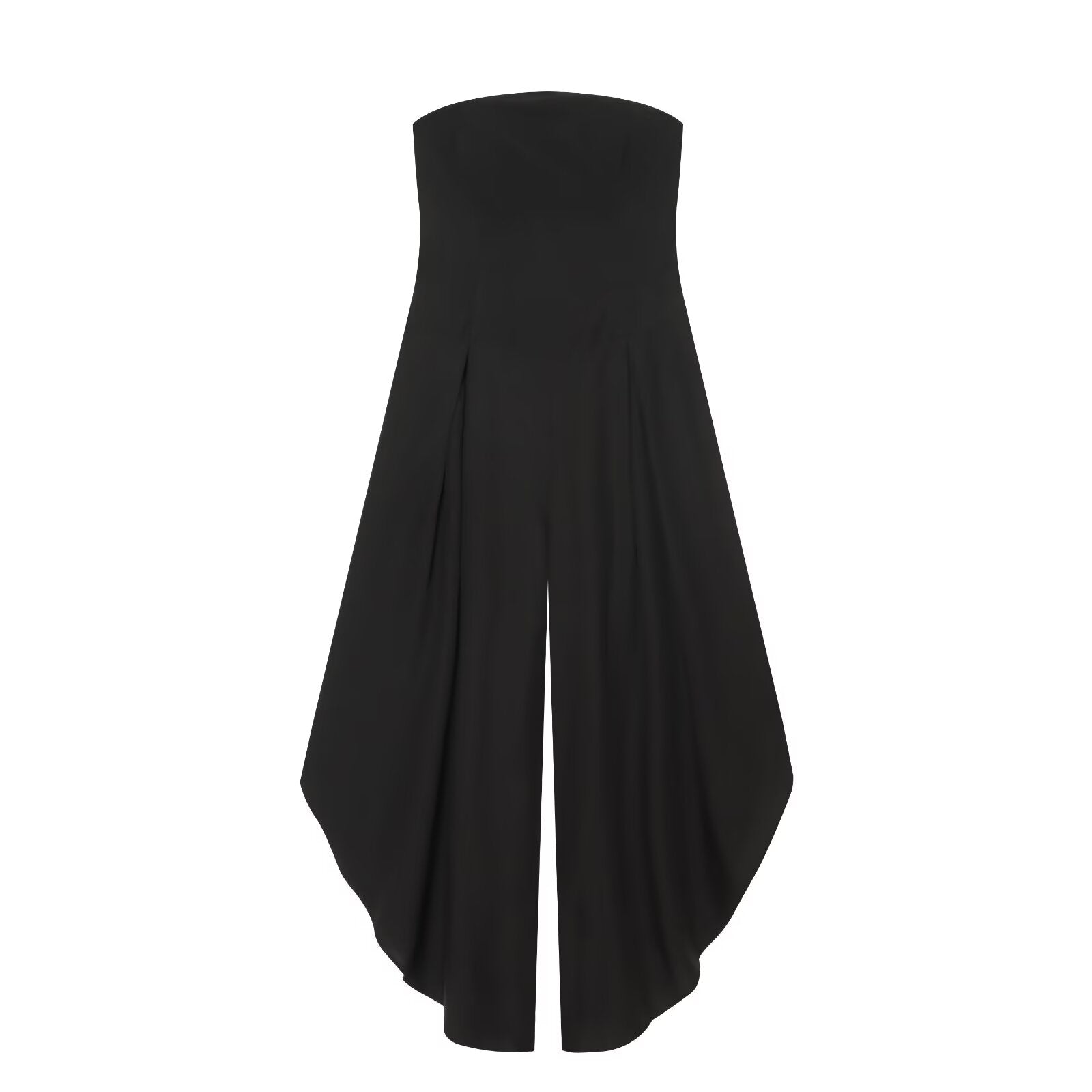 Women's strapless loose MIDI jumpsuit