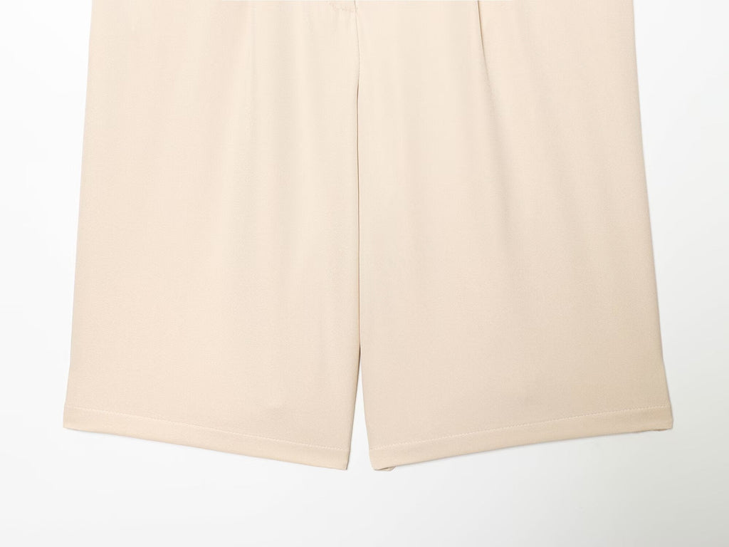 Women's With Belt casual Long style shorts