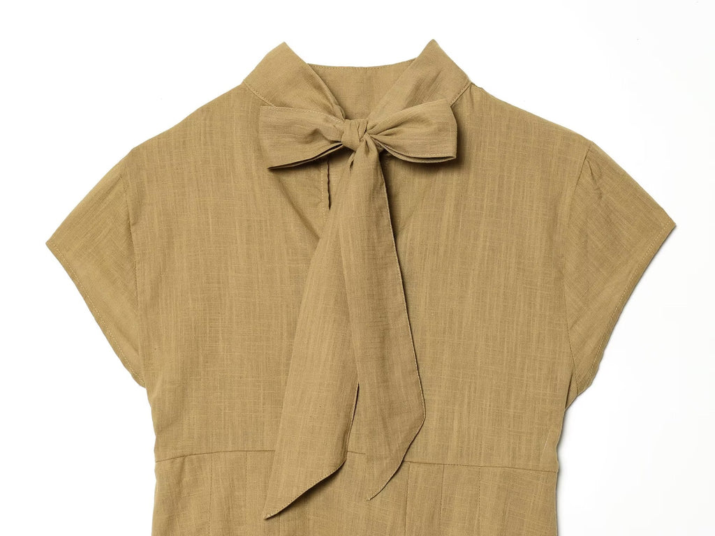 Women's Split Bow Decorative Short Top