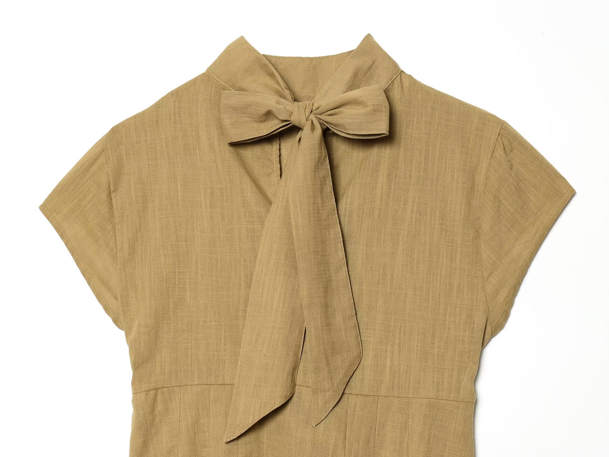 Women's Split Bow Decorative Short Top