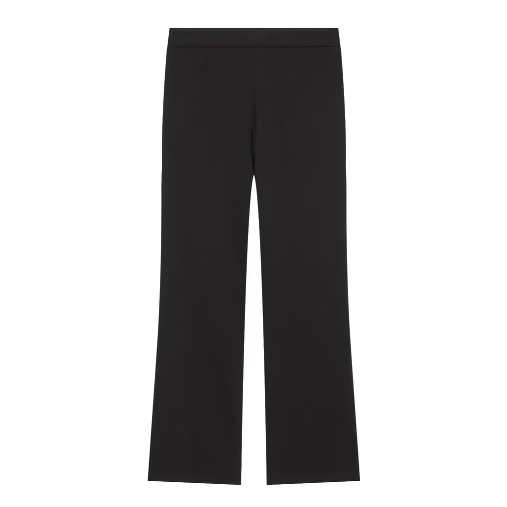 suit Women's 2 pieces pleated decorative slim vest+mini flared pants