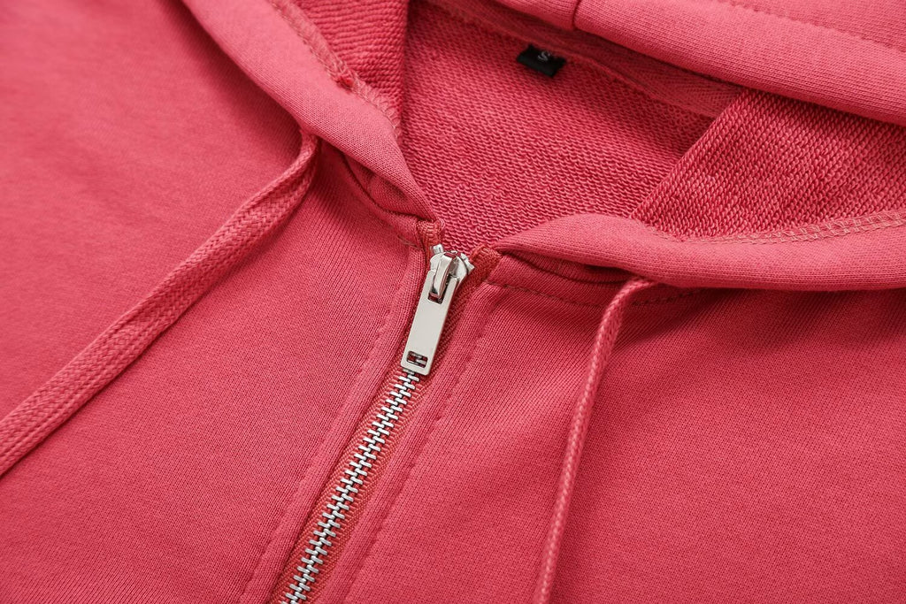 suit Women's 2 pieces Short lace up hooded sweatshirt+Pants