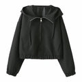 Women's casual short hooded jacket Coat