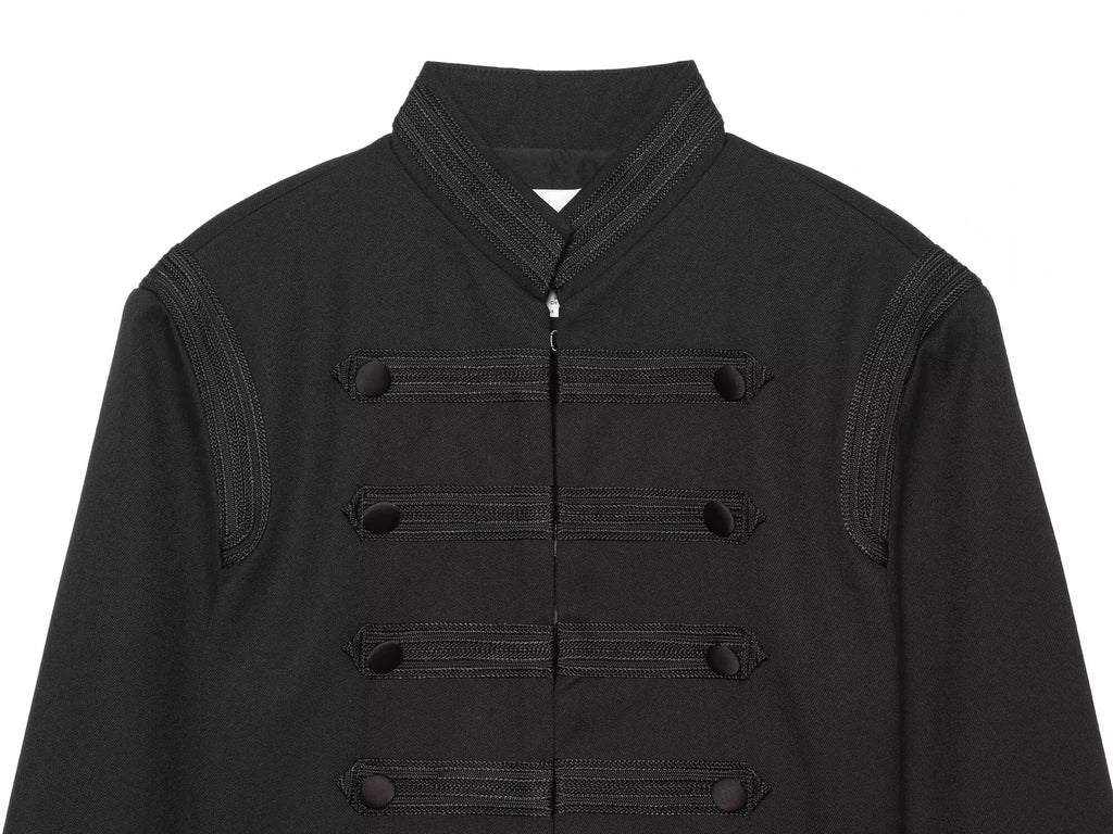 Women's with shoulder pads shoulder twill Coat