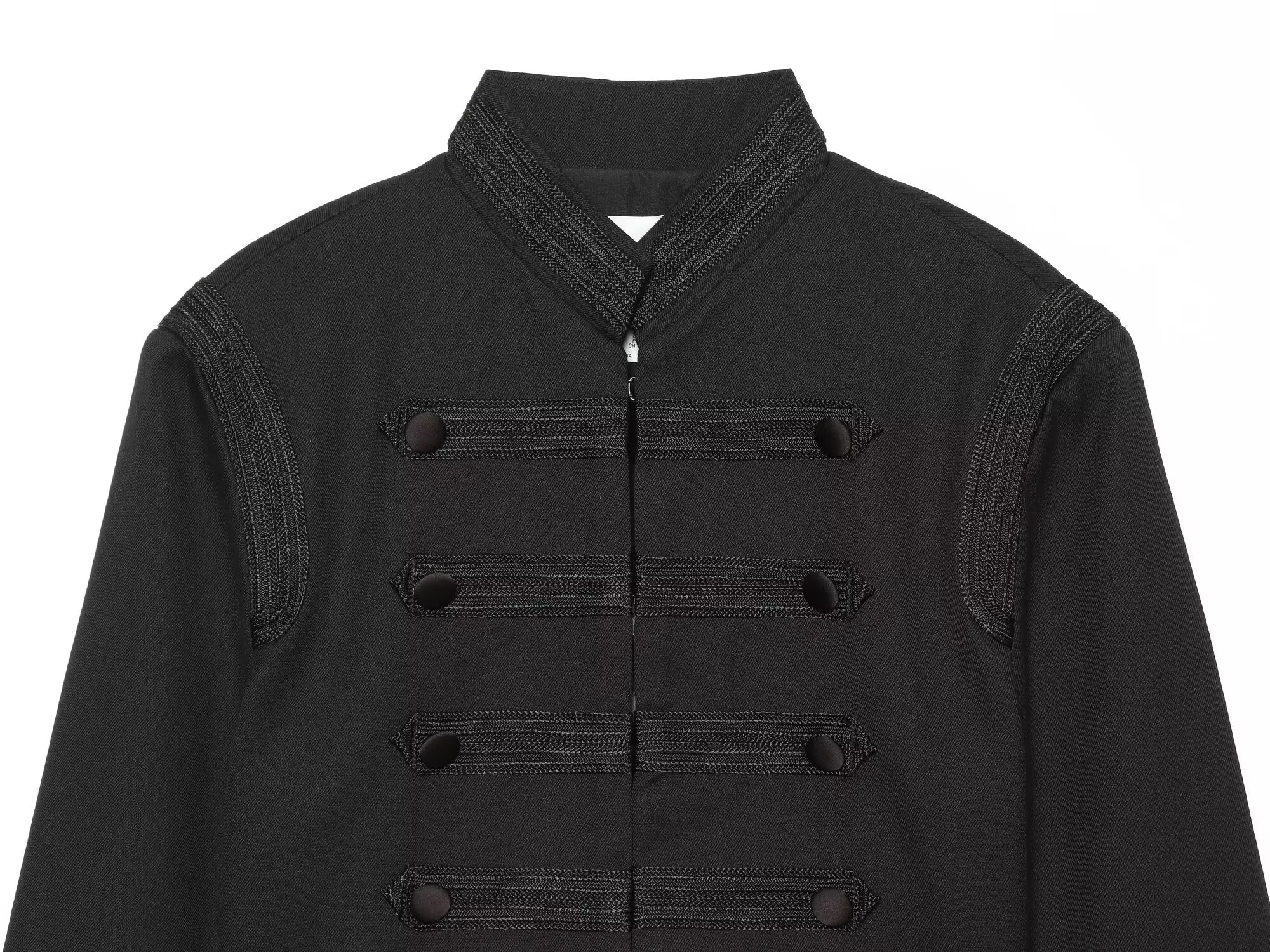 Women's with shoulder pads shoulder twill Coat