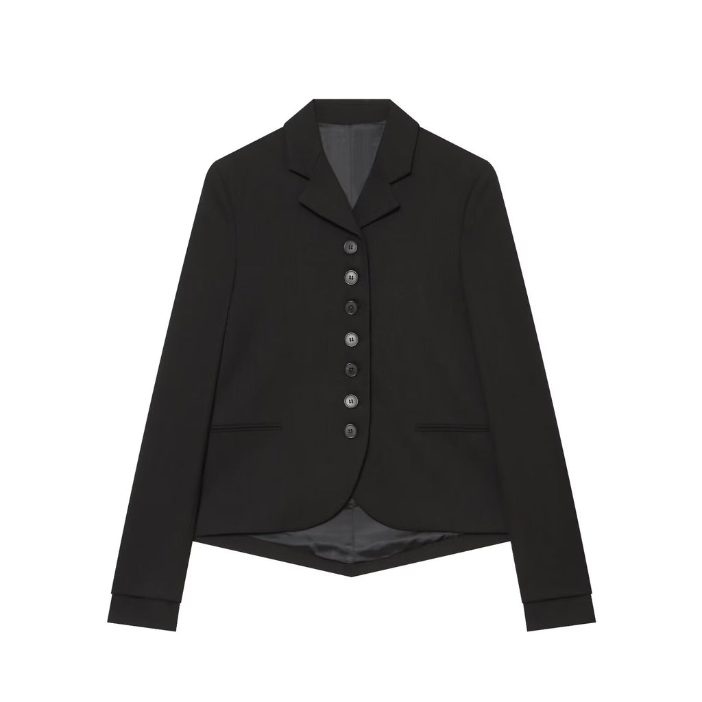 suit Women's 2 pieces button decoration Straight cut Blazer Coat +Pants