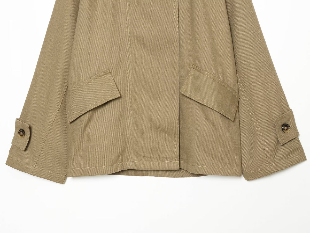 Women's retro lapel loose parkour workwear Coat