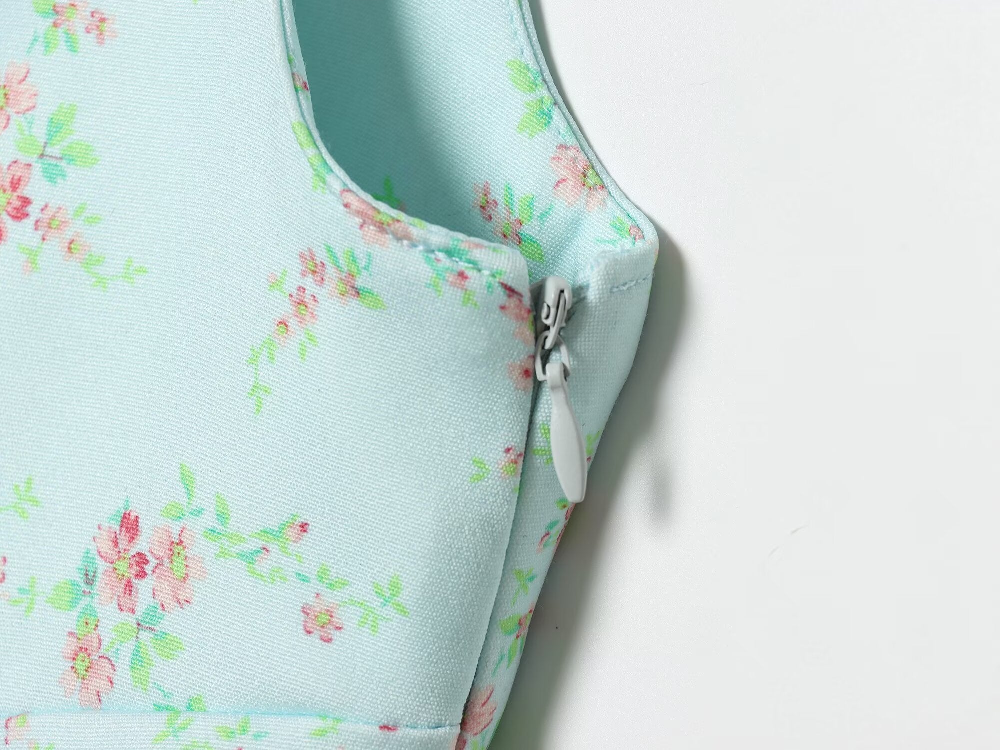 Women's floral printed poplin dress
