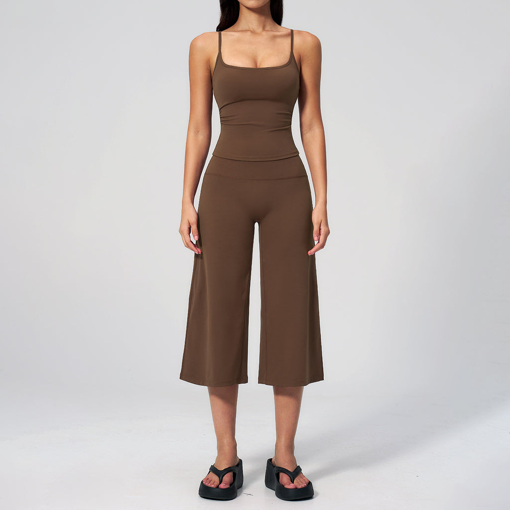 Women's new yoga vest quick-drying pants yoga suit