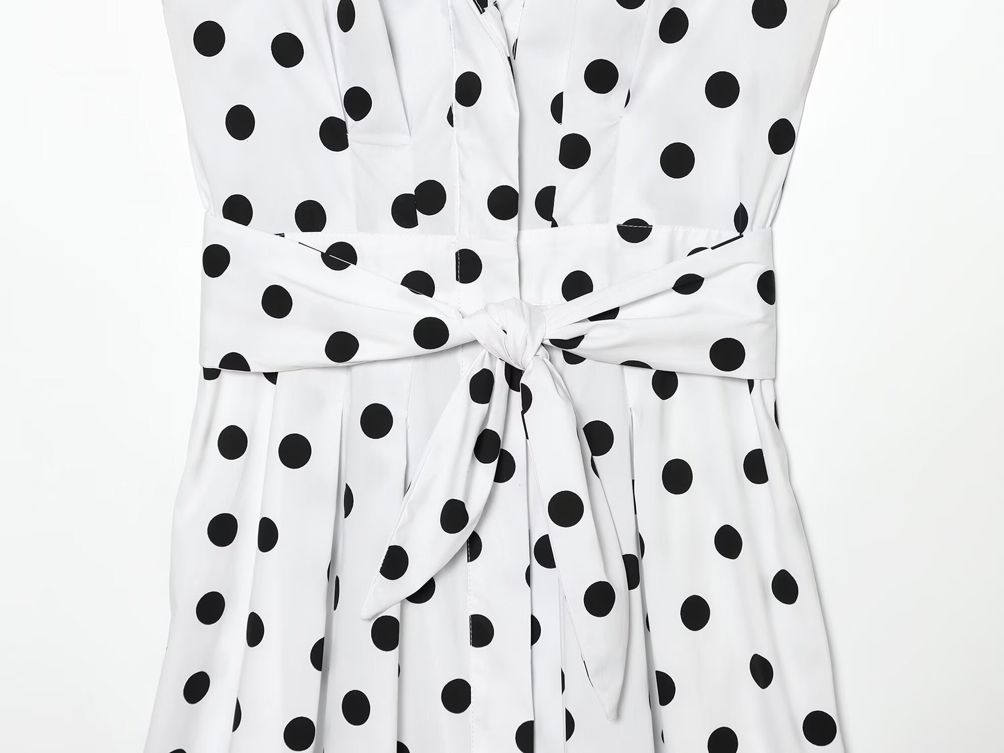 Women's polka dot Poplin Midi Dress