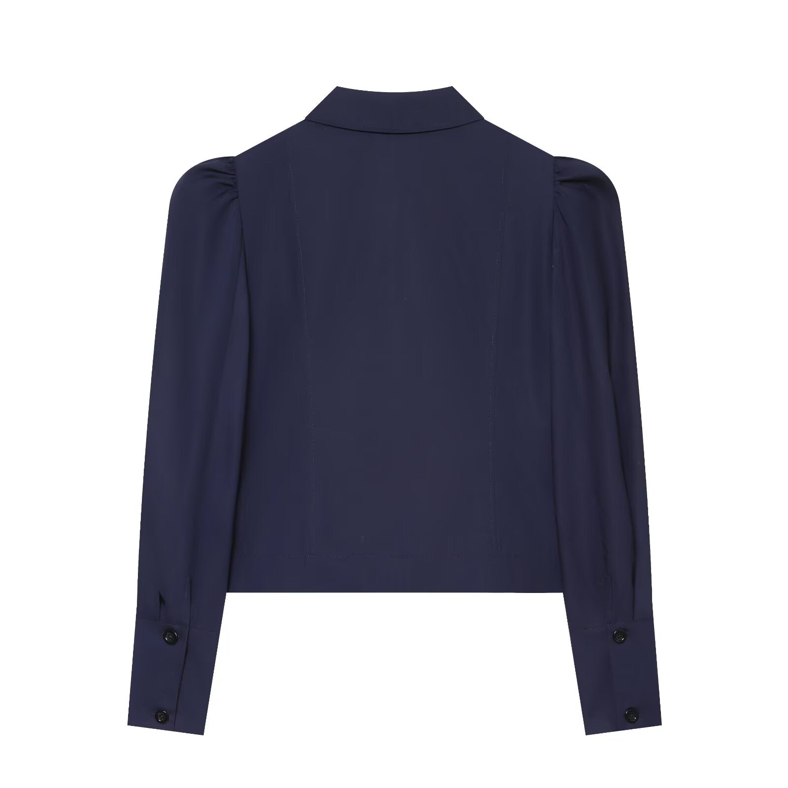 Women's pleated shoulder short Blazer Coat