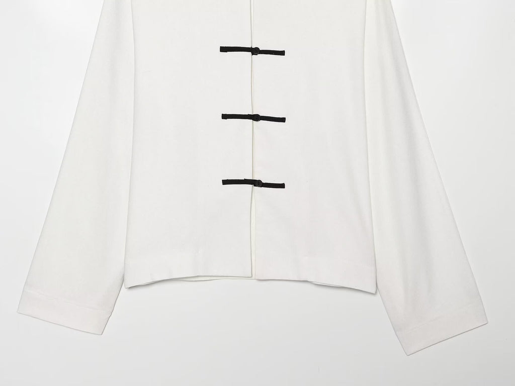 Women's New Chinese style Linen Blended Shirt