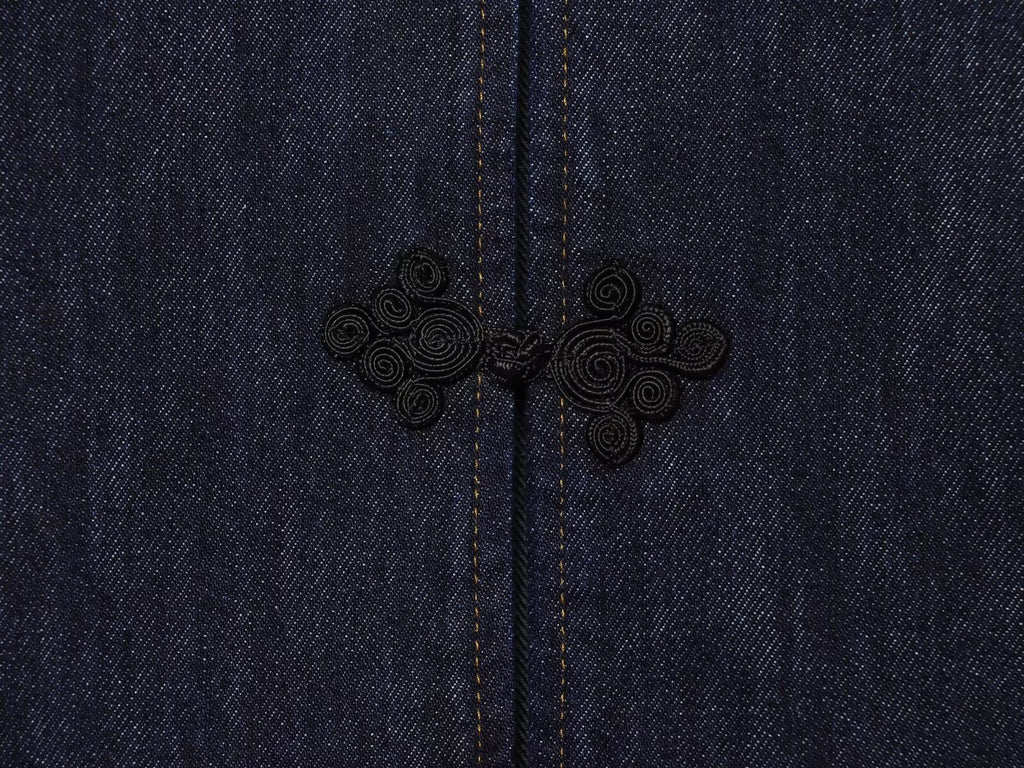 Women's rope knot decorative denim Coat