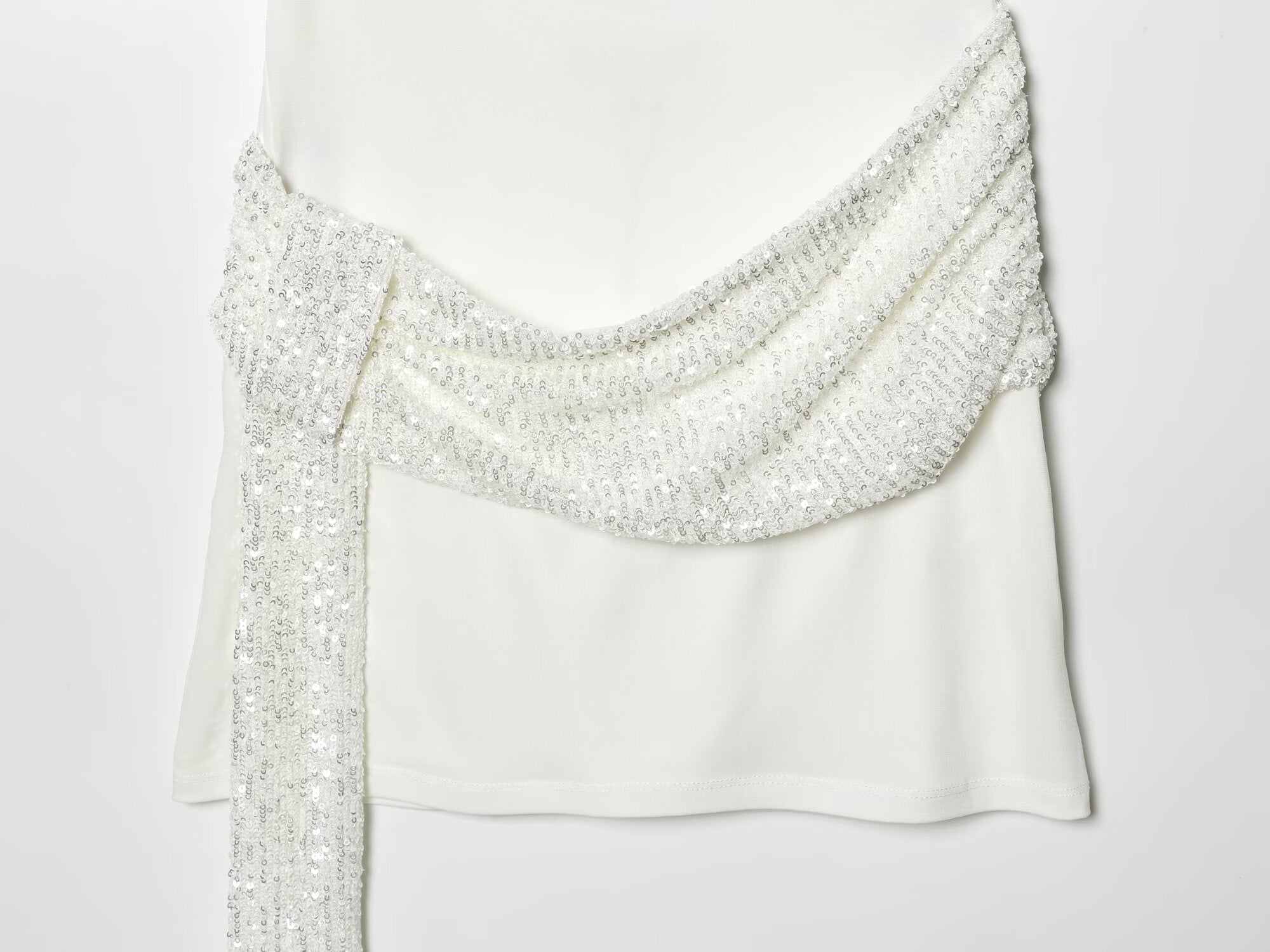 Women's backless bead patchwork mini dress