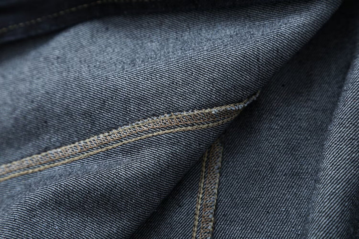 Women's double zipper design slim denim shirt