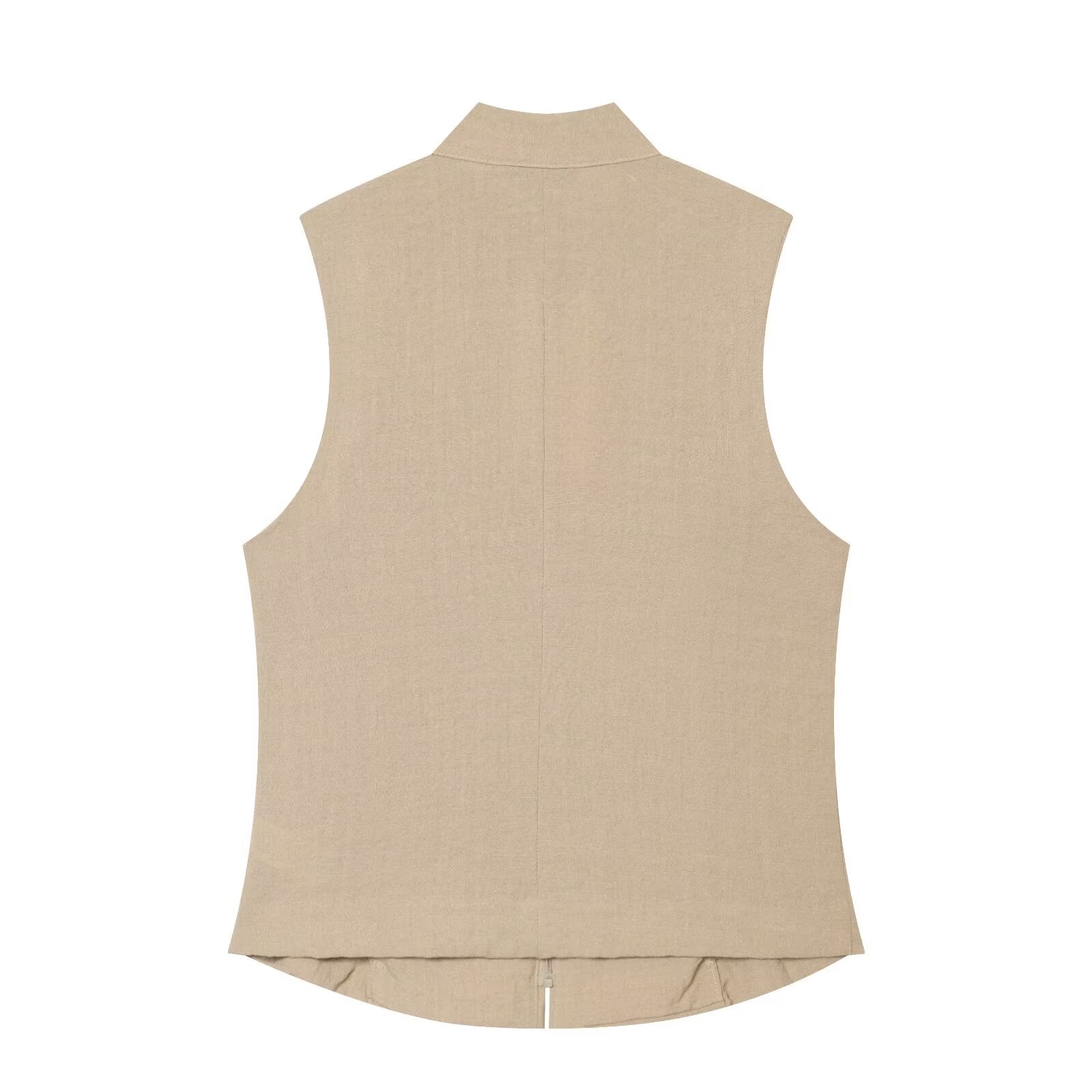 Women's sleeveless double breasted shirt