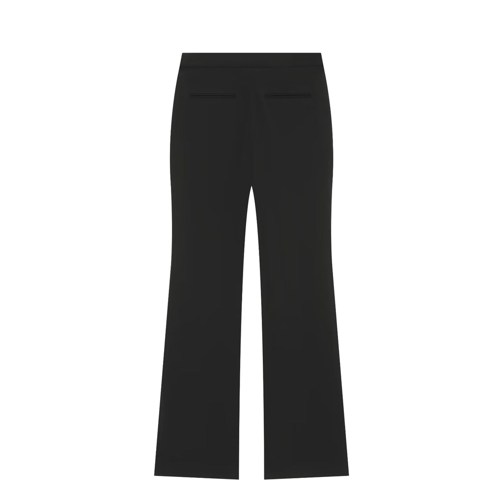 suit Women's 2 pieces short single breasted Blazer Coat+split flared pants