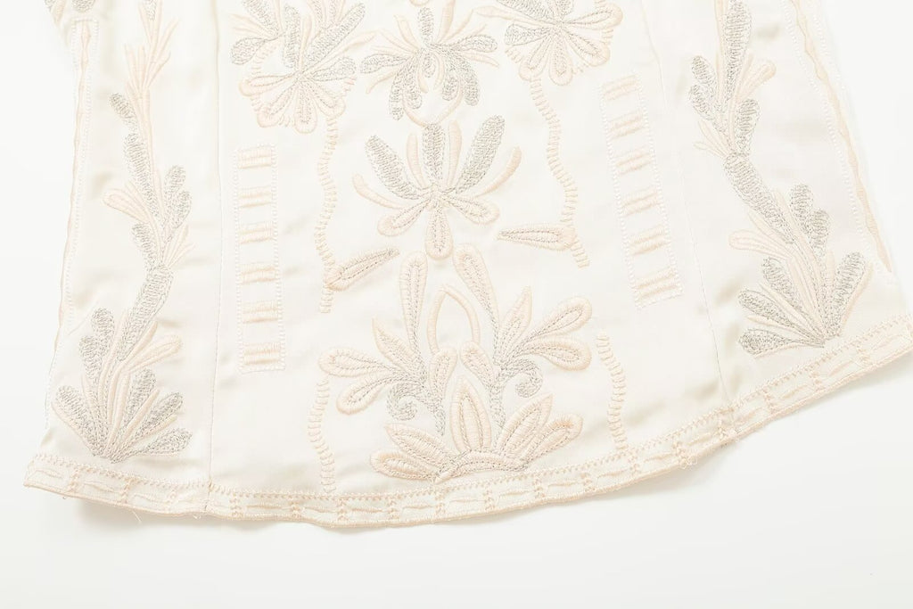 suit Women's 2 pieces embroidered vest style top+Shorts