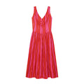 Women's rope knot decorative striped dress