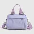 Women's new double zipper design portable messenger bag