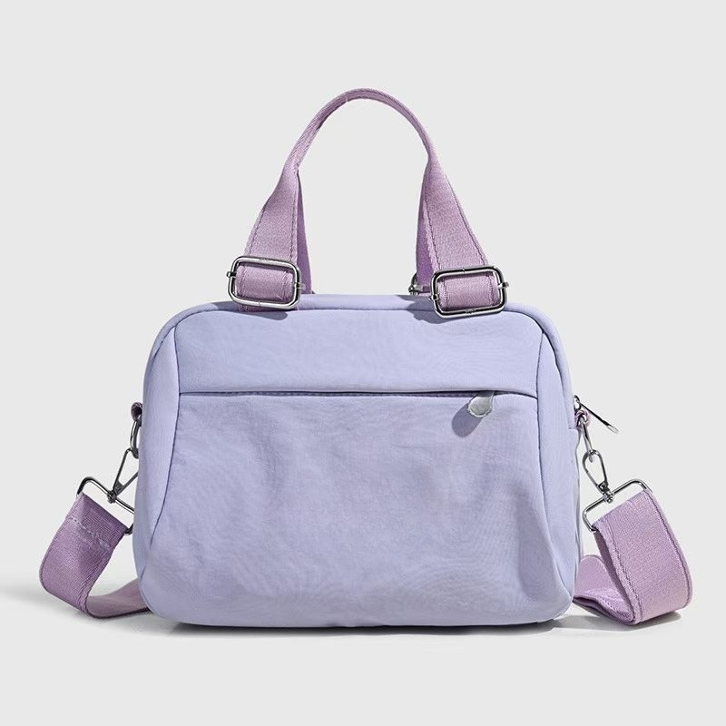 Women's new double zipper design portable messenger bag
