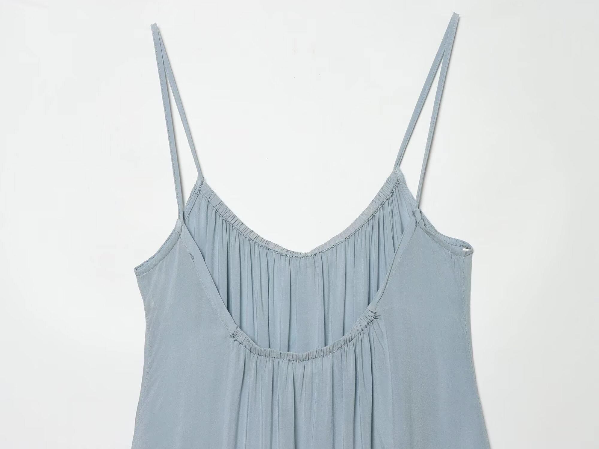 Women's layered decorative suspender mini dress
