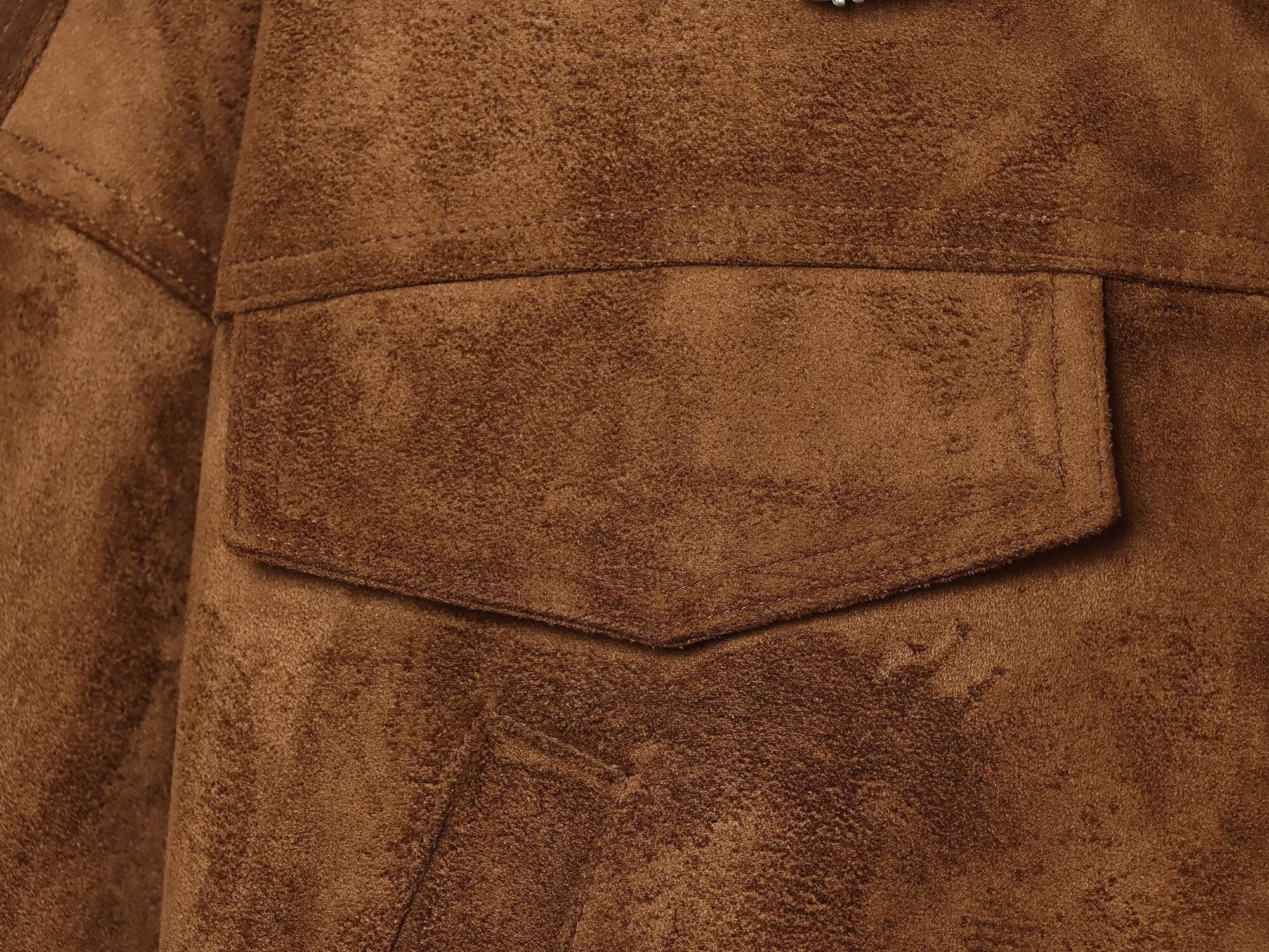 Women's suede textured drawstring short Coat