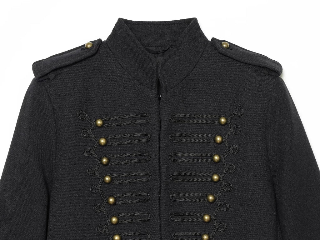 Women's Short rope knot buckle Jacket Coat