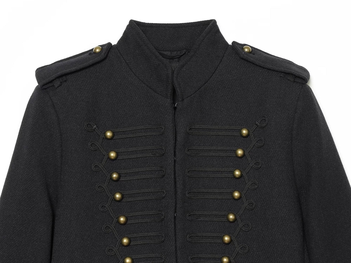Women's Short rope knot buckle Jacket Coat
