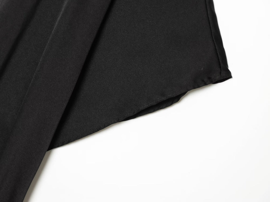 Women's pleated satin textured shirt