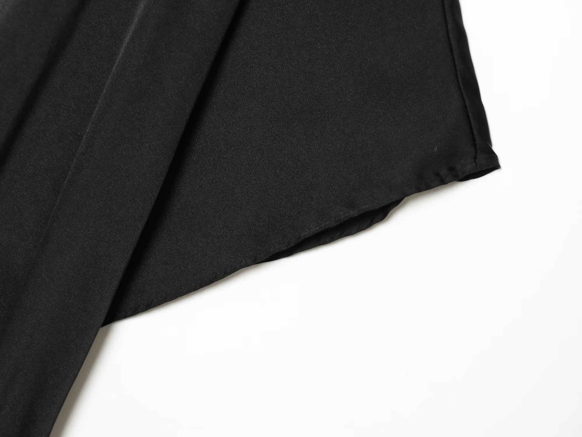 Women's pleated satin textured shirt