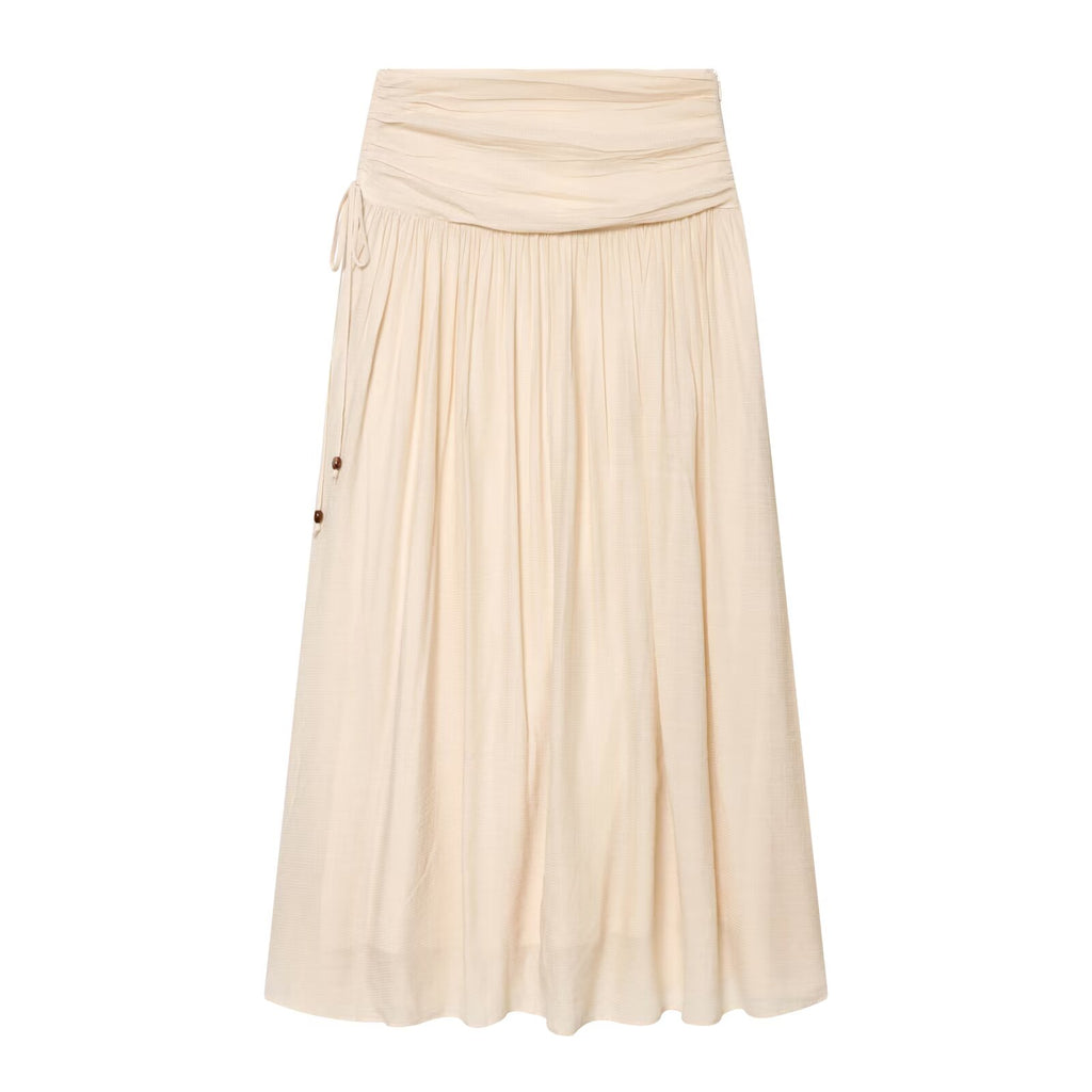 suit Women's 2 pieces bow decoration lantern sleeve top+Skirts