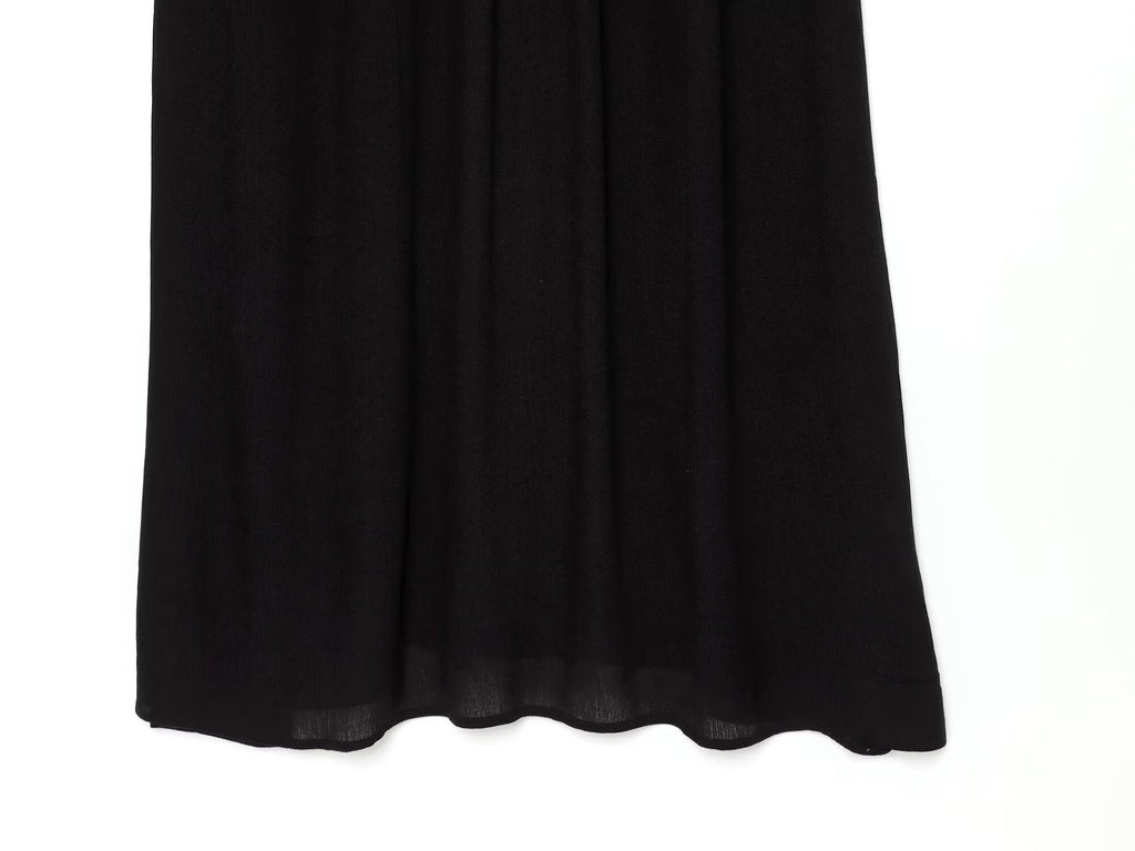 Women's crochet spliced knitted dress