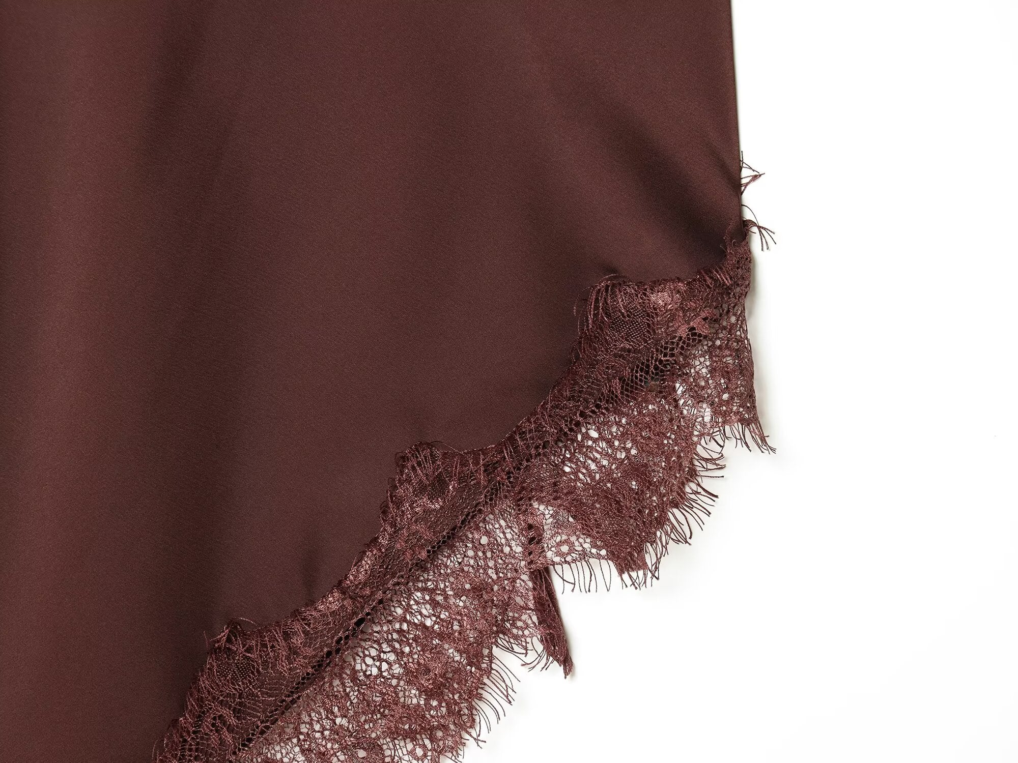 Women's lace satin textured suspender dress
