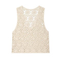 Women's casual hollow knitted vest