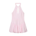 2026 Women's balloon style halter neck dress