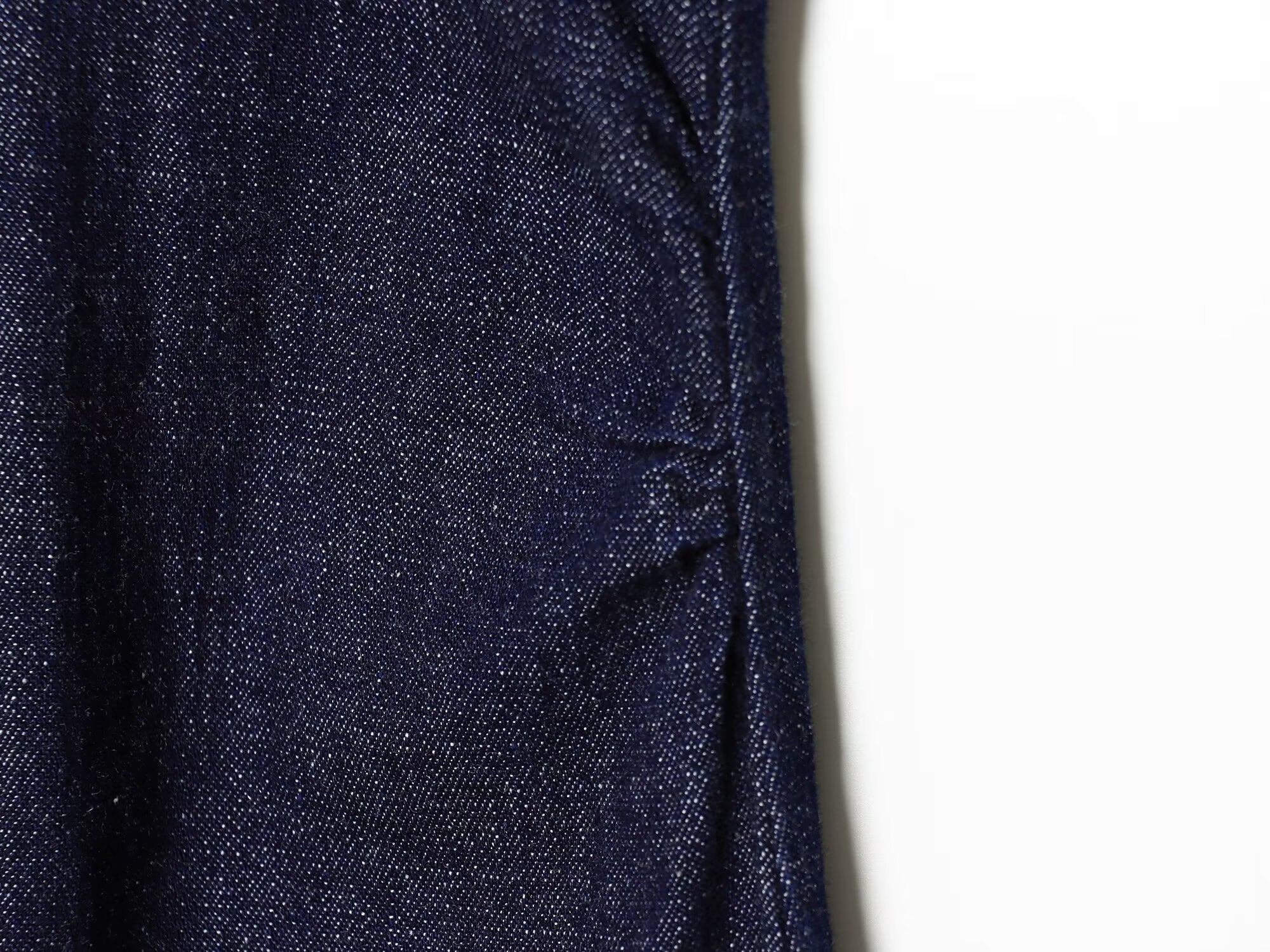 Women's V-neck patchwork pleated denim dress