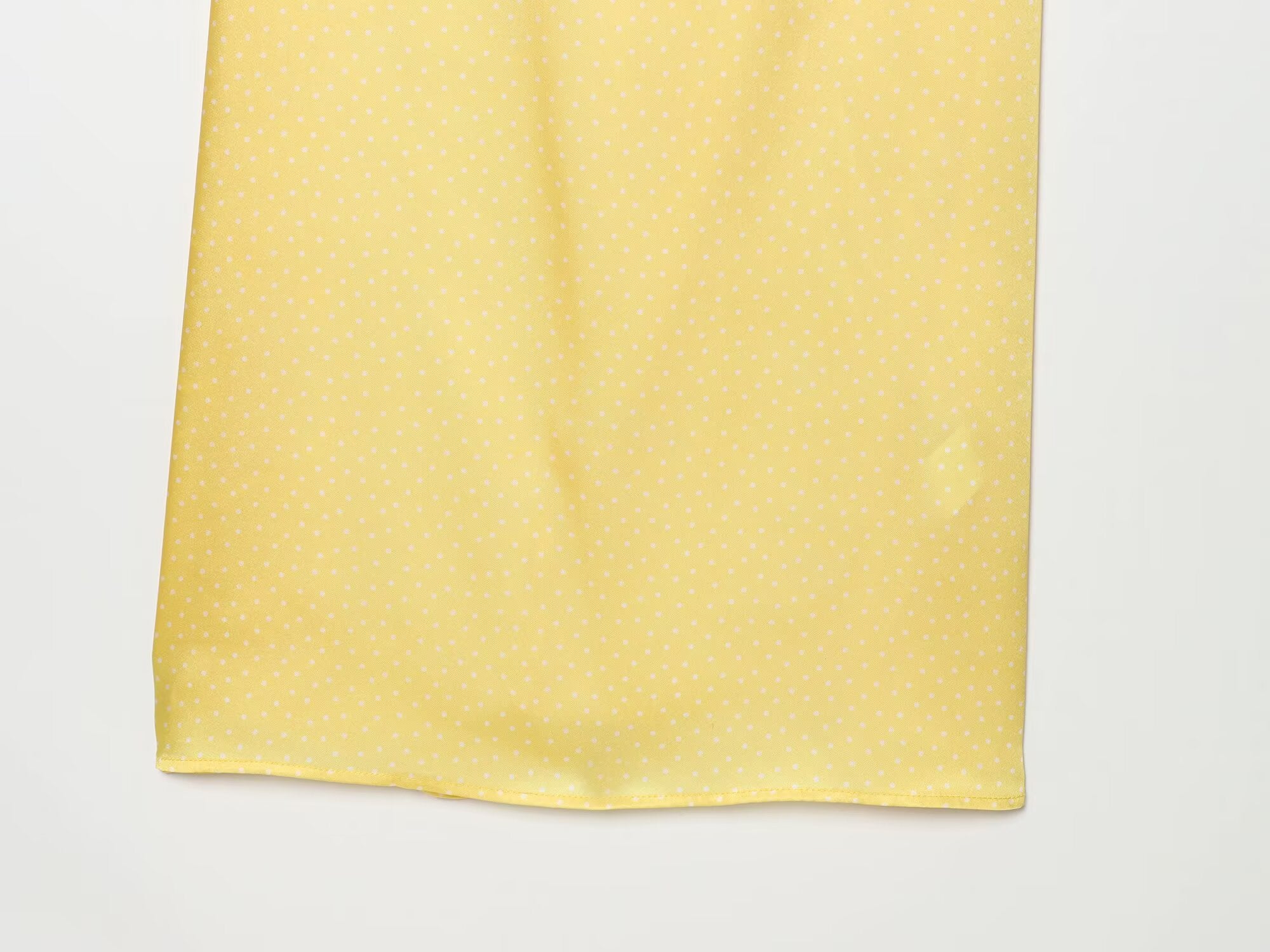 Women's satin textured polka dot MIDI dress