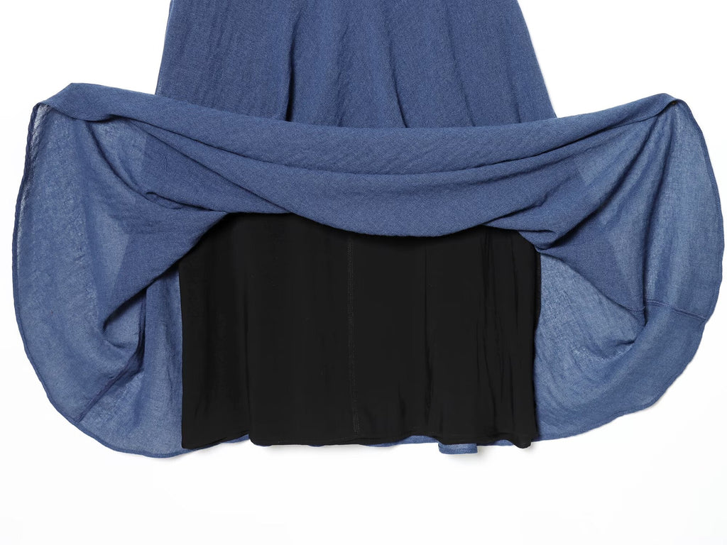 2026 Women's casual cape style draped MIDI skirt