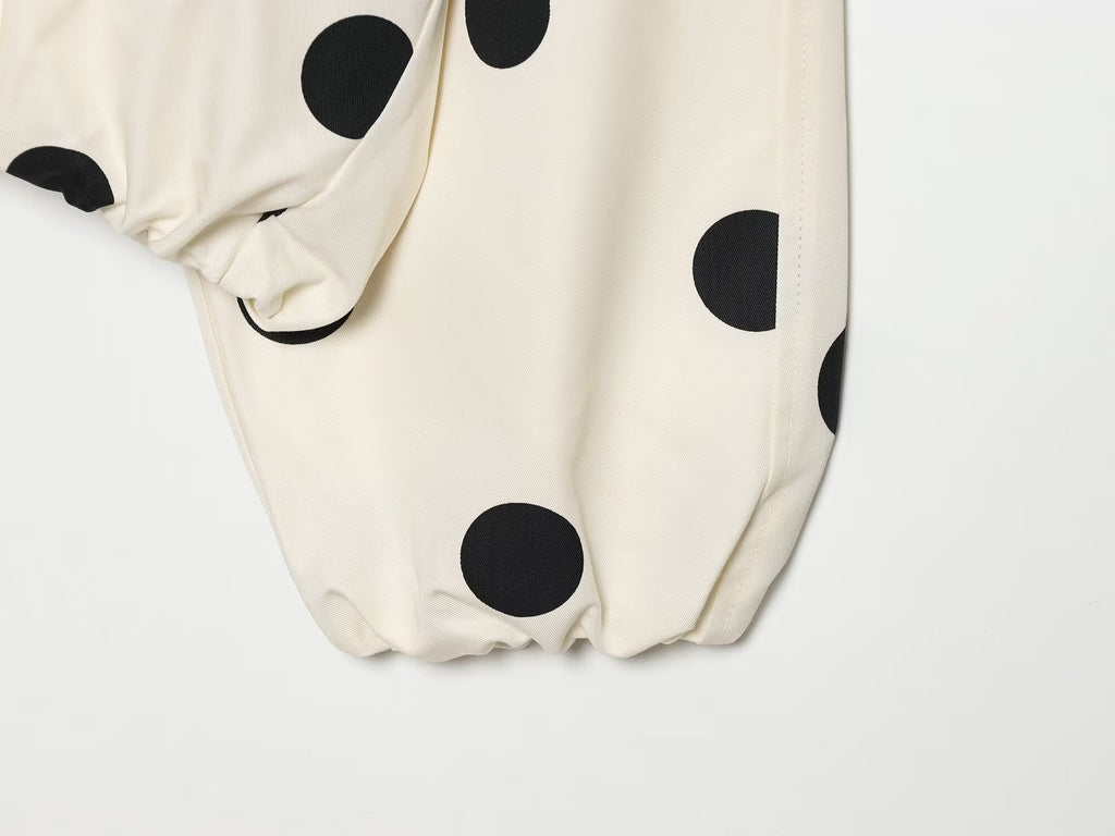 Women's polka dot pilot jacket Coat