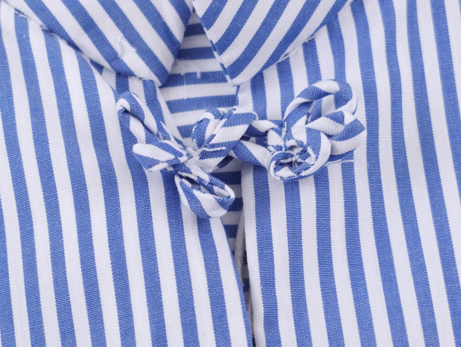 Women's short skirt style hem striped shirt