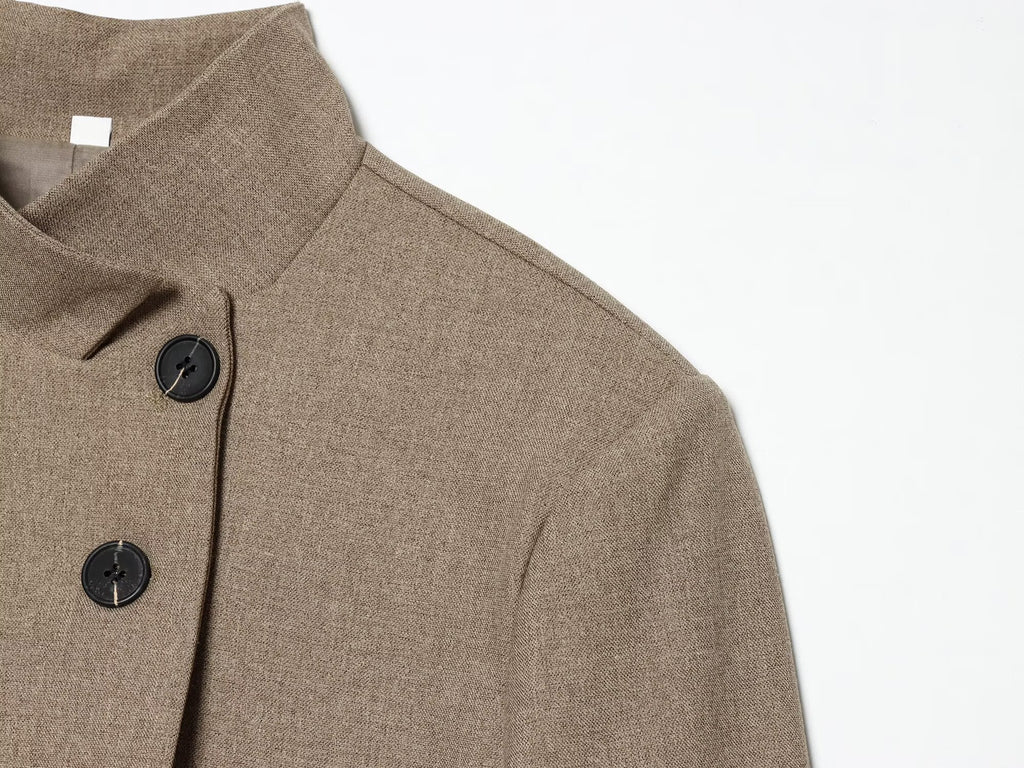 Women's casual high neck Blazer Coat