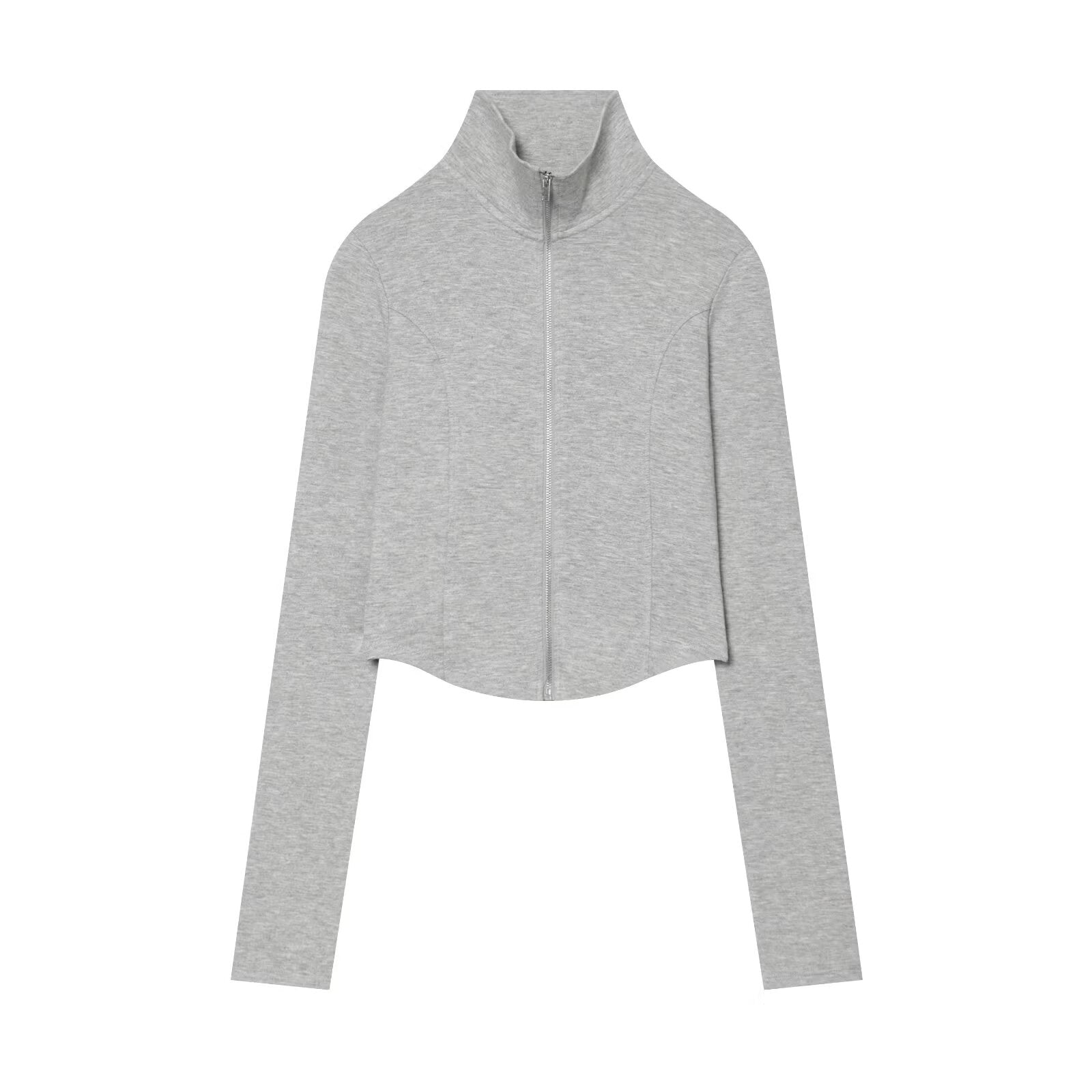 suit Women's 2 pieces slim short zipper sweatshirt+shorts