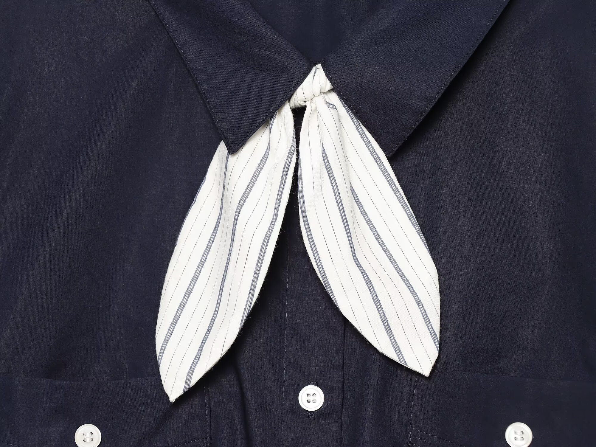 Women's Bubble Sleeve Lapel Lace up Shirt