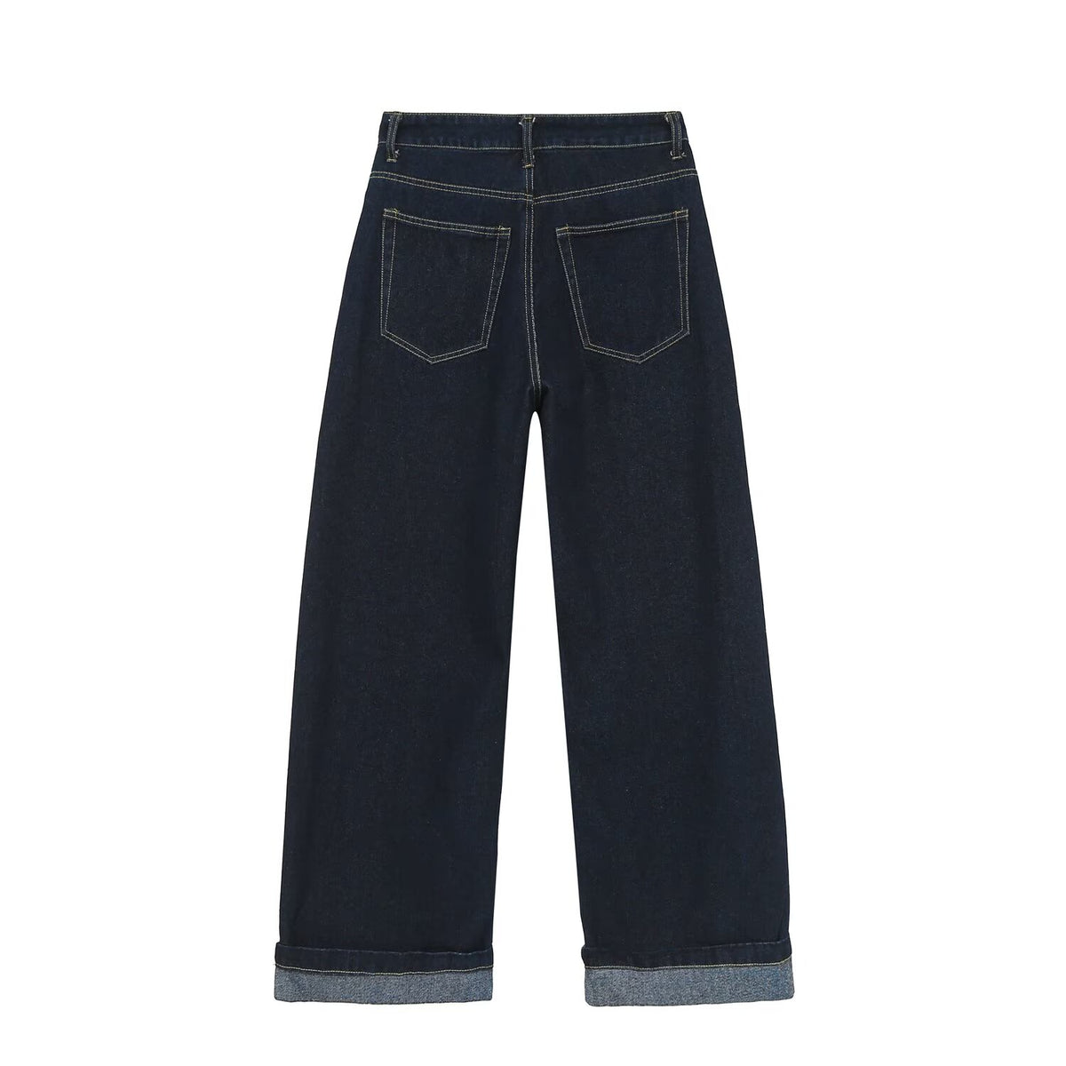 suit Women's 2 pieces slim rope knot buckle denim jacket Coat+jeans