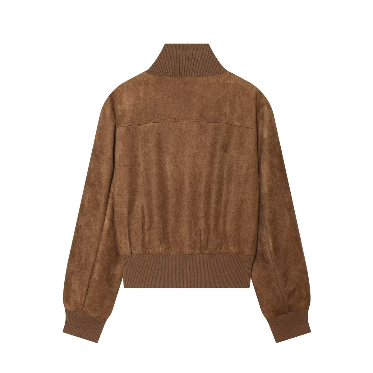 Women's suede texture short pilot jacket Coat